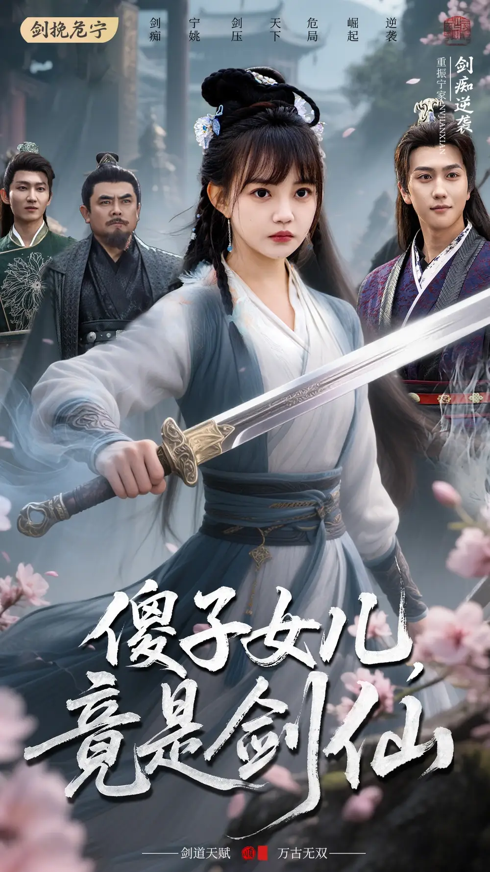 短剧《傻子女儿竟是剑仙（50集）宋宇博&赵梦娜》免费观看高清全集，完整版大结局：剑仙归来，爱恨交织